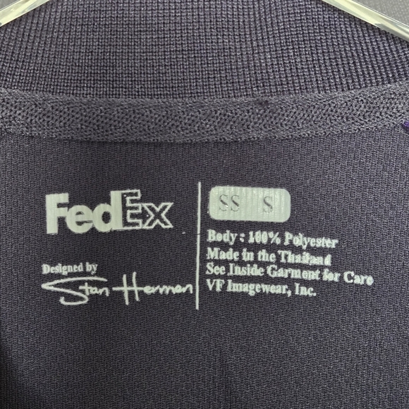 NEW Fed Ex Federal Express Uniform Halloween Costume Men's Pullover Polo Shirt S - Picture 5 of 8